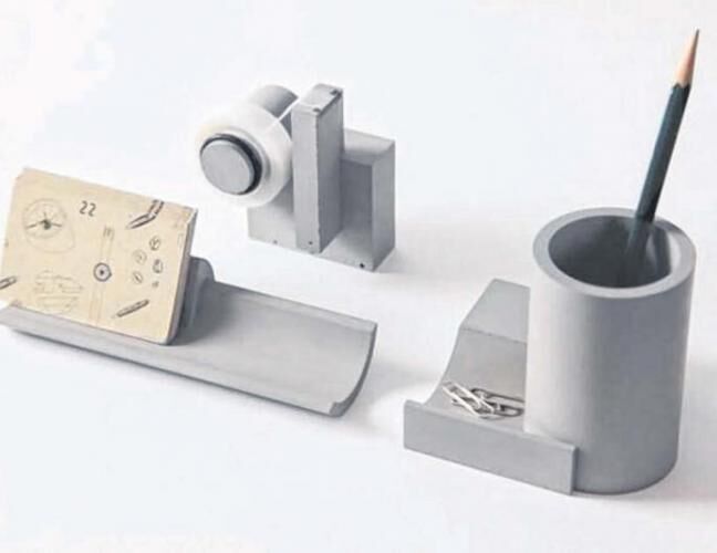 混凝土、  水泥文具