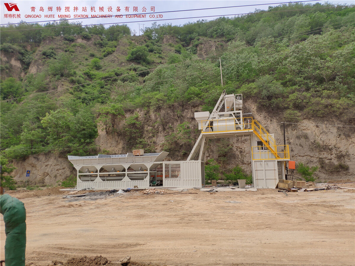 青島輝特機(jī)械 HZM75免基礎(chǔ)攪拌站模塊化設(shè)計(jì)，安裝快捷