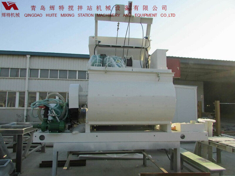 JS750攪拌臂采用偏心式設(shè)計(jì)，延長使用壽命，青島輝特機(jī)械